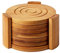 Unibos Drink Coasters Set Of 6 With Holder – Handmade Bamboo Coasters For Coffee, Tea, Mugs, Cups, Wine Glasses – Housewarming Gift - Premium Quality