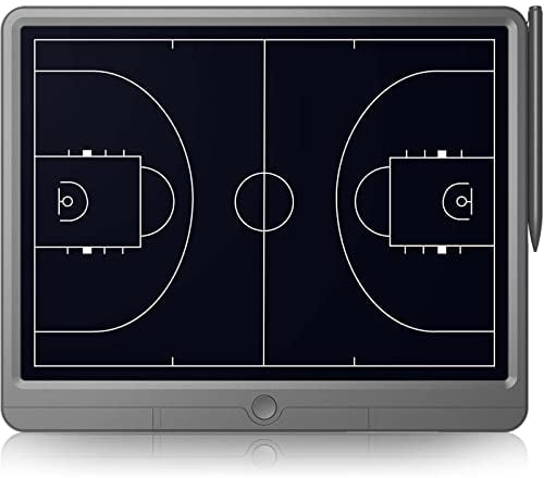 TUGAU Basketball Taktiktafel Elektronisches Basketball Taktikboard Tragbares Löschbarem Coach Board Geeignet für die taktische Anleitung und taktische Planung vor dem Spiel