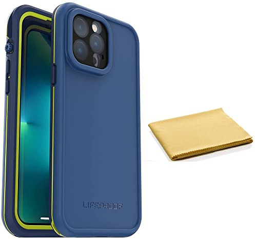 LifeProof Wasserdichte Schutzhülle mit Magsafe für iPhone 13 Pro Max (nur), mit Reinigungstuch, keine Einzelhandelsverpackung, Blau (27-55079-4136-WC)