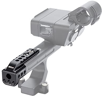 Nitze FX3 / FX30 XLR Extensión Rig Compatible con Sony FX3 / FX30 XLR-H1 XLR Unidad de Mango, Handle Extension para FX3 / FX30 XLR con NATO Rail Incorporado - T-S08B
