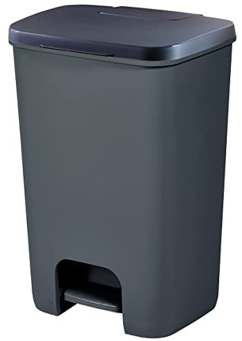 Curver | Essentials Bin 40 L, Charcoal Grey, 37.4 x 33.1 x 55 cm