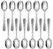 Herogo Kaffeelöffel, 12 Stück Teelöffel aus Edelstahl, 15 cm Espressolöffel Klein Löffel für Kaffee, Espresso, Tee, Müsli, Nachspeise, Gehämmerter Griff, Langlebig & Spülmaschinenfest, Metall Silber