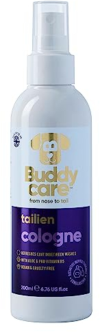 Buddycare Hund-Cologne – Tailien – unverwechselbares und inspiriertes duftendes Hundeparfüm – erfrischt zwischen den Hundewäschen (200 ml, 1 Stück)