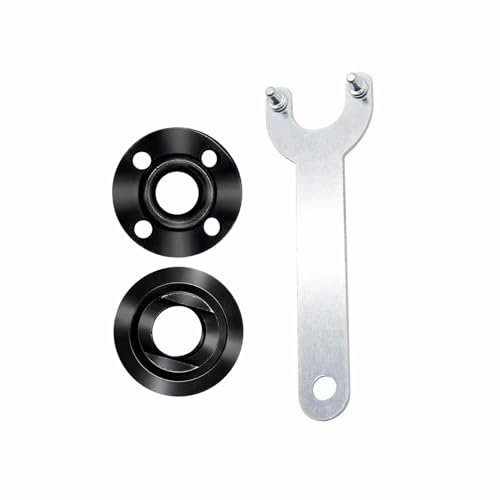 5/8-11 threaded shaft 4.5 5 Angle Grinder Nut Angle Grinder Wrench Kit Flange Metal Lock Nut for Compatible with Dewalt Milwaukee Makita193465-4 224568-4 (3pcs)