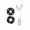 5/8-11 threaded shaft 4.5 5 Angle Grinder Nut Angle Grinder Wrench Kit Flange Metal Lock Nut for Compatible with Dewalt Milwaukee Makita193465-4 224568-4 （3pcs)