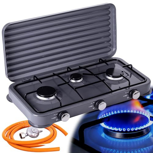 Un réchaud à gaz pour une bouteille de 11kg Réchaud Touristique 3 brûleurs