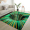 Osimiccp Optische Täuschung Teppich für Schlafzimmer, 150 x 200 cm, rutschfest, cooler 3D-Teppich mit buntem Vortex-Teppich für Wohnzimmer, Spielzimmer, Heimdekoration