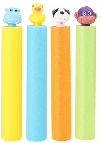4Pcs wasserspritzpistole,wasserspritze Kinder,Wasserpistolen für Kinder, Wasserspritze Schaum,Wasserspritzpistole Strandspielzeug,Kinder Wasserpistolen Super Wasserblaster für Pool Strand Outdoor