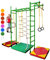 NIRO Sprossenwand Kinderzimmer M3 aufbau ohne Bohren Kletterwand Turnwand (Grün 240-290)
