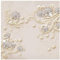 wandmotiv24 Quadratische Fototapete goldene Blumen und Ornamente, selbstklebende Strukturtapete 260g - Mittel - (100x100cm) M0028