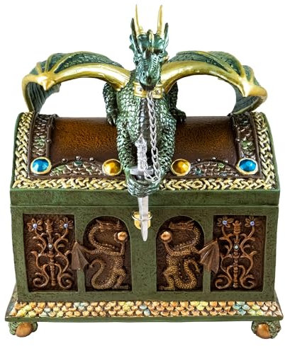 The San Francisco Spieluhr mit Scharnier, Drachen-Motiv