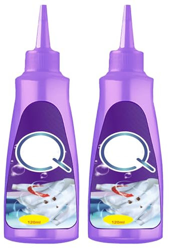Aktiver Enzym Wäschefleckenentferner,Fleckenentferner Kleidung Waschmittel,Schneller Wäsche-Trockenreinige,Tiefenreinigung Waschmittel,Fleckenentferner Geruchsentferner 120ML*2PC