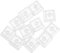 jojofuny 10pcs Keycaps for Keyboard Mechanical Keyboard Covers Japanese Keycaps