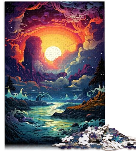 1000-teiliges Puzzle für Erwachsene, der Fjord, Spiele, Spielzeug, Geschenk ganze Familie,38x52cm, für 14-Jährige