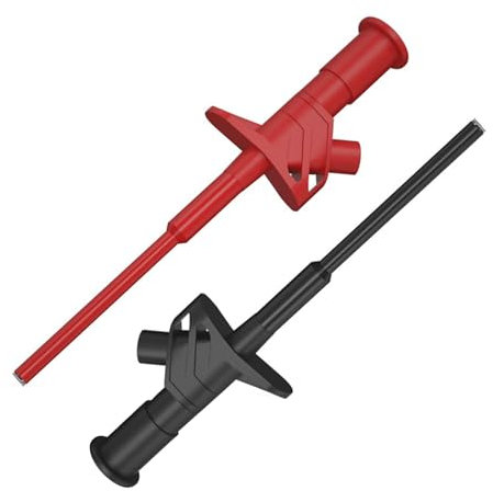 Alriedy 2 PCS Messspitzen Für Multimeter Isolierte 10A Krokodilklemme Mit 4mm Bananenbuchse Abnehmbare Sonde Messspitze Ideal Für Präzise Messungen Und Vielseitige Anwendungen in Elektronik Und Testin