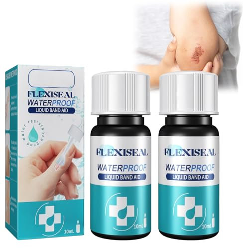 Bandage Liquide et Bandage Liquide Colle – Bandage Liquide Gel De Cicatrisation Des Plaies à Séchage Rapide – 2 Pièces de Bandages Imperméables Tout Usage pour une Protection Optimale des Coupures