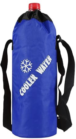 Blausky 1 Stück Thermohülle für Flaschen,Wasserflaschenhüllen Männer und Frauen Thermo Hülle mit Trageriemen,Thermohülle Flaschenhalter Tasche Isolierflasche für Unterwegs Wandern Sport,Rot C