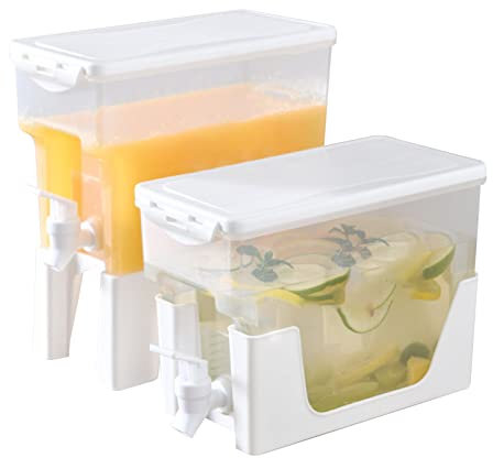 fontaine à boisson,fontaine a punch,bonbonne eau,distributeur boisson 10l,vinaigrier en grès avec robinet,distributeur alcool,verres cocktail,bocaux en verre,dame jeanne,machine a (white, One Size)