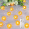 ENLACE Sonnenblume Lichterkette, 2M 20 LED Lichterkette Blumen Batteriebetrie, Künstliche Sonnenblume Lichterkette Dekoration für Kinderzimmer Garten Hochzeit Party Außen Innen
