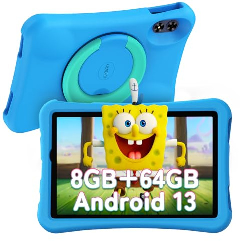 UMIDIGI Tablette pour Enfant 10,1 Android 13, G2 Tablette Enfant à partir de 3 Ans 8 Go (4+4) RAM + 64 Go de ROM/1 to, Protection des Yeux 1280 x 800 HD, WiFi6, 6000 mAh 8 MP + 8 MP avec étui
