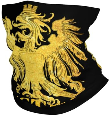 Österreichisches Goldenes Emblem Herren Damen Sturmhaube Bequem Stirnband Multifunktion Röhrenschal Für Radfahr Outdoor Camping