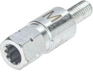 cyclingcolors Adattatore per Testina ad Angolo decespugliatore, Stella, 10 Denti, Compatibile con Yamabiko