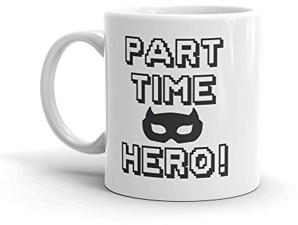 DV Mugs Ltd Taza divertida de héroe – superhéroe Batman papá abuelo tío hijo regalo divertido broma #10488