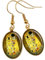 Boucles d'oreilles Gustave Klimt le baiser Or