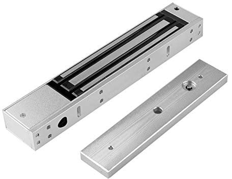YAVIS 280 kg Waterproof Electromagnetic Lock DC12V Magnetic Lock Electric Door Opener 600 lbs for Door Entry Access Control System Host Controller NC Mode