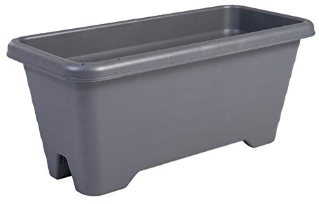 Iris Ohyama, Pot pour Plantes Jardinière Suspendue avec système de Drainage de l'eau pour Le Jardinage - Air Planter 600, Gris