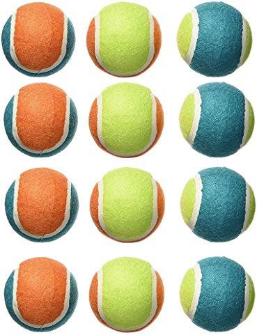 BIP Cricket-Tennisbälle aus Gummi, leicht, mehrfarbig, 12 Stück