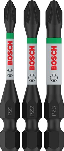 Bosch 3X PRO Pozidriv Impact Bit | Length 55 mm, Professional Accessory Screwdriver, Drill Drivers