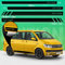 Auto-Dress Seiten-Streifen Aufkleber Set/Dekor passend für VW T4, T5 & T6 Bus - Motiv: Edition Racing (175 Shortbread, Langer Radstand)