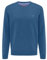 FYNCH-HATTON Pullover aus Baumwolle mit V-Ausschnitt Azure / 4XL