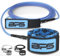 BPS Storm 8 mm Surfbrett-Leine – 2,4 m Premium-Beinseil mit rostfreien Edelstahl-Drehgelenken und 3-Schienen-Sparleine für SUP-Paddel-Surf-Boarding-Aktivitäten (Koru Dunkelblau)