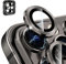 CloudValley Kameraschutz Kompatibel mit iPhone 13 Pro/iPhone 13 Pro Max Kamera Glass, Camera Protector HD Klar Aluminiumlegierung Kamera Schutzfolie Linse, Blasenfrei Gehärtetes Glas - Graphit
