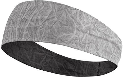 UKKO Schweißband Schädel Stirnband Sweat Bandage Sport Head Hair Band Workout Tennis Fitness Jog Basketball Laufung Furchtsame Schweißband Frauen Männer-12-03