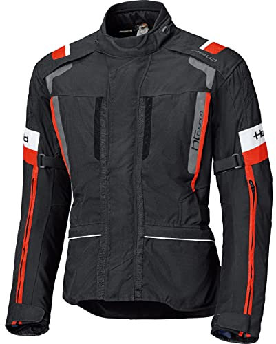 Held Motorradjacke mit Protektoren Motorrad Jacke 4-Touring II Textiljacke schwarz/rot 4XL, Herren, Tourer, Ganzjährig