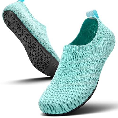 Sosenfer Hausschuhe Herren Hausschuhe Damen geschlossene Hüttenschuhe Pantoffeln Barfußschuhe Slippers-DIFUNILAN-42