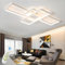 TJSC LED Deckenleuchte Dimmbar Modern Deckenlampe Wohnzimmer, Weiß Wohnzimmerlampe, Rechteckige Deckenstrahler Mit Fernbedienung, Schlafzimmer Energiespar Lampen für Schlafzimmer Wohnzimmer, 110cm