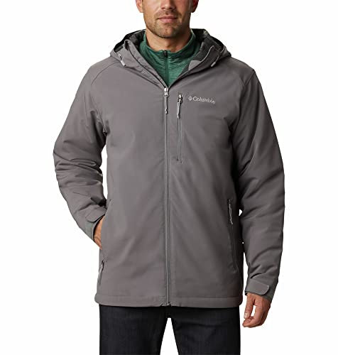Columbia Gate Racer Softshell, Veste Coupe Vent Softshell Homme, City Grey, Taille S