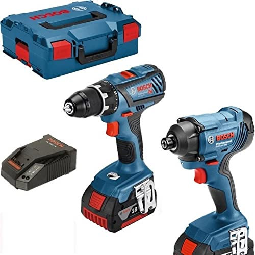 BOSCH ROBERT PRO DGA56133 Kit Bosch Perceuse GSR 18V-28 + Visseuse à Chocs GDR 18V-160 + 2 Batteries 4.0Ah-L 06019G5107