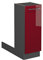 Vicco Kitchen island Fame-Line, Bordeaux High Gloss/Anthracite, 30 cm without worktop