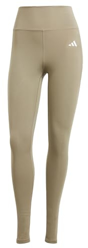 adidas Women's Optime Essentials Stash Pocket Full Length Leggings, silver pebble, XXL