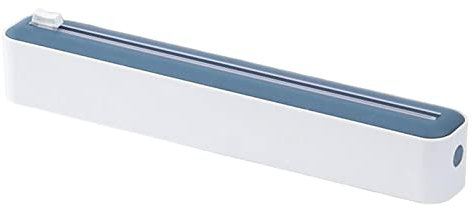 Cutter Cling Wrap Dispenser With Cutter - Saran Wrap Dispenser, Cling Film Dispenser For Kitchen Drawer | 2 In 1 Cling Wrap Cutter Storage Organizer | For Aluminum Foil & Cling Film & Parchment Paper