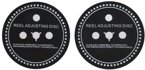 2PCS Nab HUB Adapter Spacer, Spulen-Einstellscheibe für Reel-to-Reel-Tonbandgerät, Silikon-Spuleneinstellung für Revox Studer Revox für Teac (1mm)