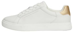 Tommy Hilfiger ESSENTIAL COURT SNEAKER METALLIC ( Niedriger Schnitt (Schuhe) Damen, Weiß (Ecru), 39 EU