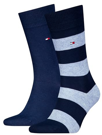 Tommy Hilfiger Herren Rugby Classic Sock, Light Blue Melange, 43-46 EU