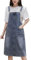 Yishengwan Salopette Gonna Donna Jeans Lunga Vestito Salopette Overall Denim Vestiti con Tasca Blu L