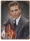 YXWOYNHY Metall-Blechplatte, Sänger Eddie Cochran, Poster, Wanddekoration, Kunst, Metallblechposter, moderne Heimdekoration, Kunst, Metallposter, Hausbar, Laden, Dekorationen, Vintage-Schild,